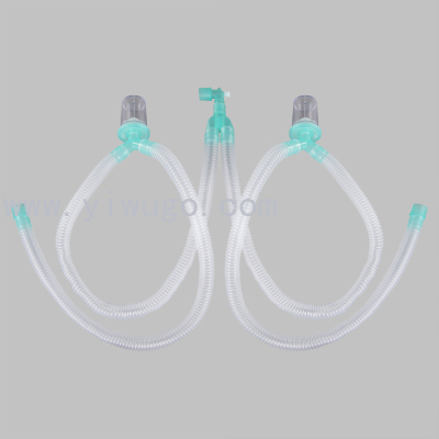 Medical Anesthesia Reusable Silicone Breathing Circuit Medical Breathing Tube