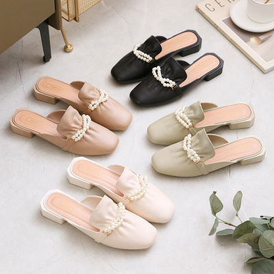 2022 New Closed Toe Half Slippers Women's Outer Wear Closed-Toe Slippers Ins Internet Hot Sandals Slippers One Piece Dropshipping