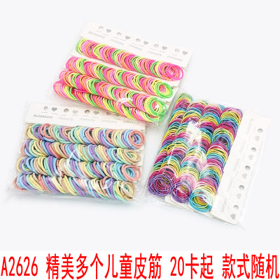 A2626 Exquisite More than Children's Rubber Band Hair Bands Hair Accessories Headdress Headband Yiwu 2 Yuan Shop Accessories