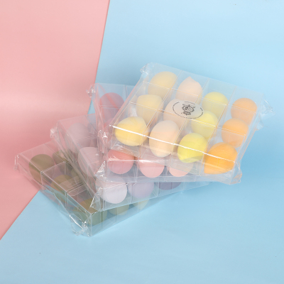 Independent Bulk 48 Colors Cosmetic Egg Smear-Proof Makeup Cushion Powder Puff Sponge Egg Beauty Blender Containing Storage Box in Stock Wholesale