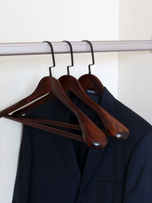 Wide Shoulders without Marks Solid Wood Clothes Hanger Clothing Store Clothes Hanger Wooden Coat Household Hanging Suit Clothes Support Wood Clothes Hanger