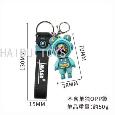 Lightning Bear Keychain Knitted Belt Trendy National Fashion Couple Car Item Gift Pinduoduo Taote Exclusive