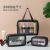 Korean-Style Large-Capacity Travel Portable Pu Frosted Waterproof Multi-Functional Skin Care Toiletry Storage Cosmetic Bag
