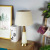 Modern Simple and Natural Jade Table Lamp American Simple Model Room Living Room Metal Designer Lighting