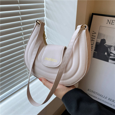 Retro Underarm Bag Women's Bag 2022 New Fashion All-Match Personality Dumpling Bag Shoulder Crossbody Saddle Bag Wholesale