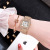 Foreign Trade Hot Selling Alloy Watch Women's Fashion Diamond Steel Strap Wrist Watch Women's Square Dial Quartz Watch Wholesale