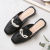 2022 New Closed Toe Half Slippers Women's Outer Wear Closed-Toe Slippers Ins Internet Hot Sandals Slippers One Piece Dropshipping