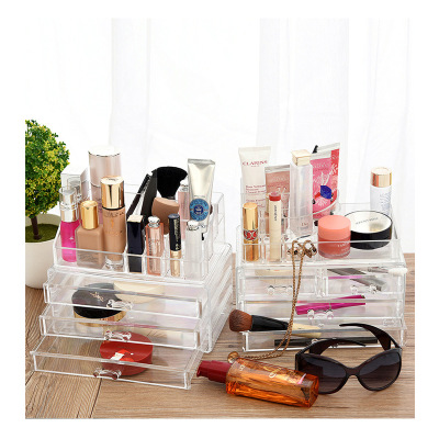 High-Profile Figure Transparent Makeup Storage Box Desktop Sundries Acrylic Storage Box Lipstick Ornament Storage Box