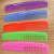 Color Plastic Comb without Handle Large Dense Tooth Comb