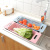 2155 Retractable Washing Basin Washing Vegetables Basin Drain Basket Rectangular Plastic Fruit Plate Kitchen Sink Dishwashing Storage