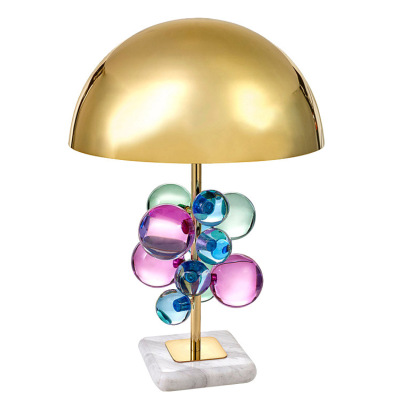 Post-Modern Creative Color Water Wafer Spherical Designer Table Lamp Model Room Villa Living Room Bedroom Table Lamp