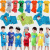 1-10 Yuan Summer Short Sleeved T-shirt Suit Children's Fashion Brand Cartoon Cute Fashion Fashionable Children's 