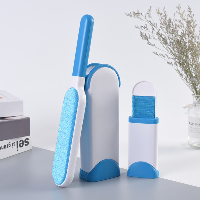 Double-Sided Hair Remover Clothes to Dusting Brush Pet Hair Removal Brush Clothing Lint Remover Electrostatic Brush Lint Roller Stick Artifact