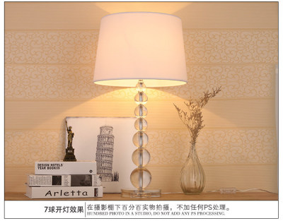 Modern Minimalist American Crystal Lamp Bedroom Bedside Lamp Creative Wedding Table Lamp Luxury Living Room Decorative Table Lamp