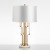 Metal Hotel Table Lamp Bedside Lamp Bedroom Table Lamp American Style Desk Lamp Decoration Hotel Guest Room Floor Table Lamp