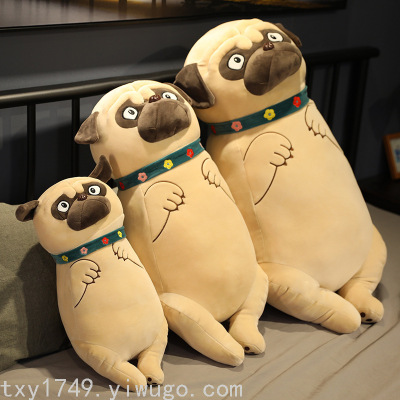 Cute Shar Pei Doll Plush Toys Bed Sleeping Cushion Artificial Dog Long Pillow Birthday Gift