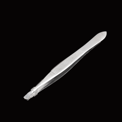 Eye Tweezer Stainless Steel Slant Tip Eyebrow Tweezers Makeup Beauty Tools Eyebrow Trimming Silver Eyebrow Tweezers Tool Accessories Factory Direct Sales