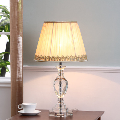 Nordic Crystal Lamp Decorative Table Lamp Bedroom Bedside Creative Living Room Study Hotel Luxury Room Lamp