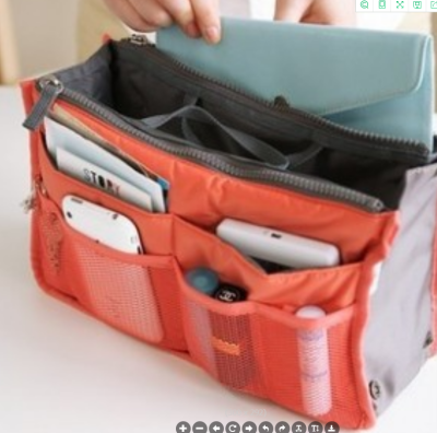 Multi-Functional Double Zipper Bag Foreign Trade Exclusive
