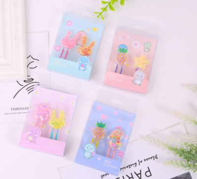 [Xiaoke] Xuan Glitter Paper Clip Bookmark Printing Cartoon Animal Fruit Flower Student Creative Cute Book Holder