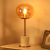 Post-Modern Light Luxury Bedroom Bedside Lamp Modern Table Lamp Living Room Decoration Glass Lamp Marble Table Lamp