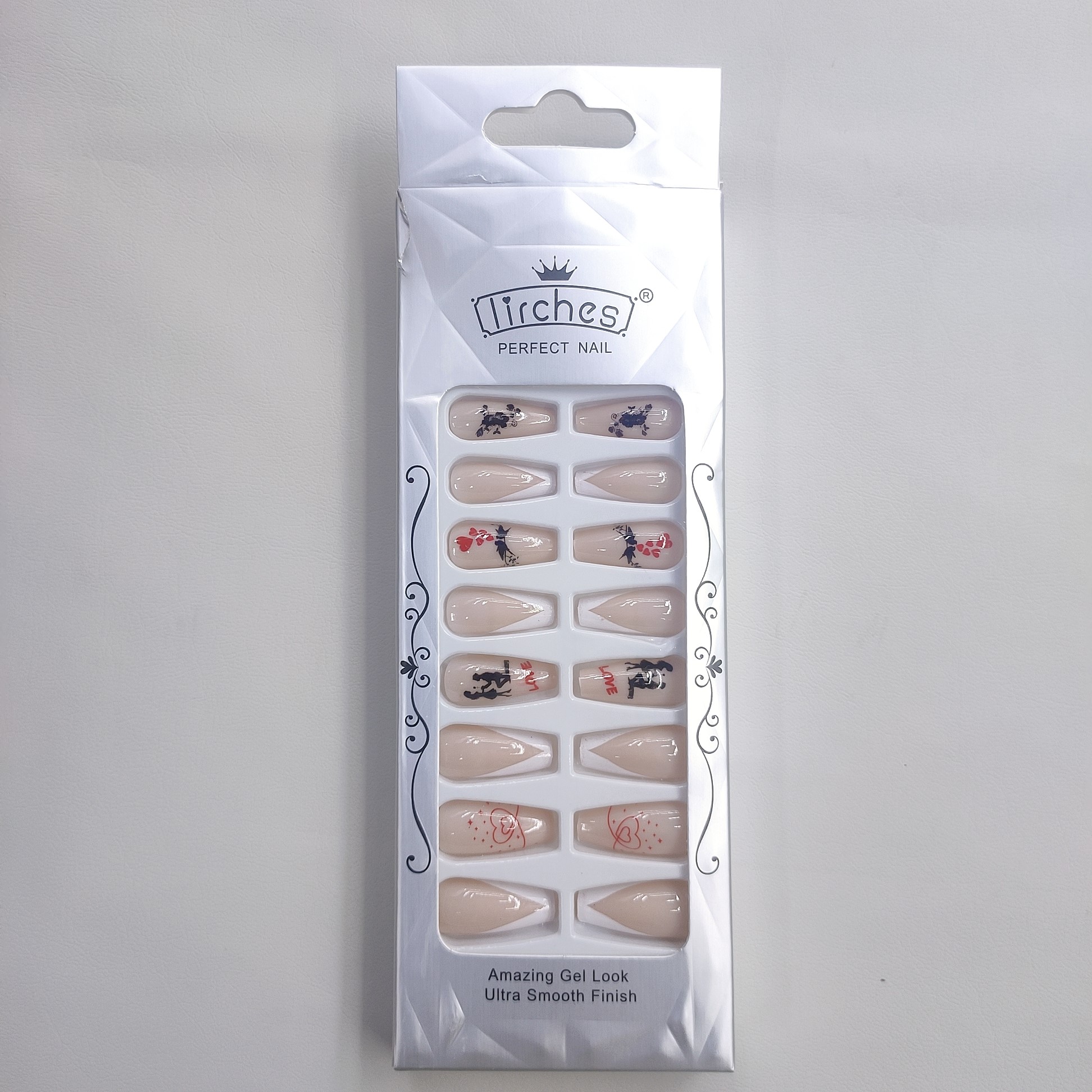 企飞穿戴甲长款美甲贴片果冻胶ins风背胶穿戴式时尚美甲指甲贴片