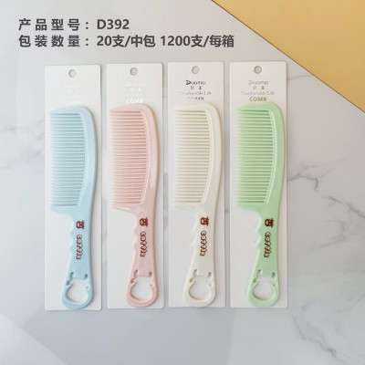 New Large Plastic Comb with Hole Hanging Comb