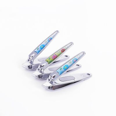 Oblique Mouth Nail Clippers Epoxy Direct Knife Single Nail Scissors Exfoliating Manicure Tools Boxed Wholesale Factory Direct Sales