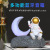 Moon-Light Lamp Astronaut Bluetooth Speaker New Creative Gift Cartoon Birthday Gift Decoration Audio Y-589