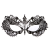 Venice Makeup Dance Black Metal Iron Art Mask Sexy Diamond Studded Hollow Carnival Princess Party Mask H