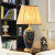 New Chinese Enamel Color Copper Master Bedroom Table Lamp American Bedroom Bedside Lamp European Living Room Warm Creative Ceramic