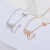 2022new Trendy Temperament Clavicle Chain Women's Niche Design Tassel Necklace Personal Influencer Bow