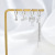 High-Grade Korean Earrings Set Simple and Light Luxury Letter Tassel Earrings Zircon Micro-Inlaid Bow Ear Clip