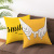 2022 Amazon Hot Household Goods Pineapple Leaf Yellow Pillow Cover Printed Nordic Style Sofa