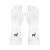 Rubber Gloves Translucent Dishwashing Gloves Transparent White Waterproof Kitchen Laundry Washing Bowl Plastic Cleaning Household Gloves