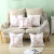 Pink Letters Sofa Pillow Cases Ins Nordic Style Throw Pillowcase Peach Skin Fabric Cushion Cover Amazon Explosion