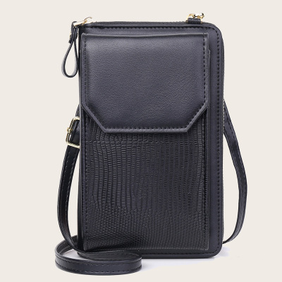 2021 Korean Style Multi-Functional Ladies Phone Bag Solid Color Korean Style Long Large-Capacity Wallet Mini Shoulder Oblique