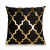 Black Short Plush Gilding Pillow Wholesale Ins Nordic Style Square Sofa Cushion Car Cushion One Piece Dropshipping