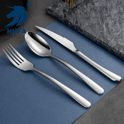 304 Stainless Steel Tableware Thickened Western Food Steak Knife and Fork Set Hotel Tableware Stainless Steel Knife, Fork and Spoon