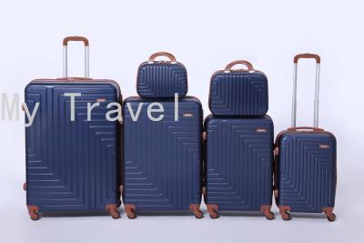 Luggage Suitcase, Luggage Trolley Case Abs Zipper 6-Piece Set with Cosmetic Bag Set
