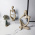 European Creative Thinker Sculpture Modern Minimalist Furnishings Hallway Living Room Wine Cabinet Resin Crafts Ornament Furnishing