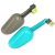 G1742 Ternary Shop Boutique Ice Scoop Milk Tea Shop Flat Flour Sugar Food Feed Rice Spoon Plastic Spoon