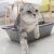 Three-in-One Shovel-Free Litter Box Cat Toilet Open Three-Layer Grid Overlay Easy to Clean Lazy Litter Box