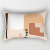 Nordic Style Geometric Abstract Cushion Living Room Sofa Waist Pillow Cushion Pillow Cover Rectangular Non-Core Plush