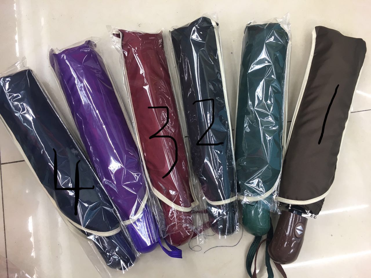 三折全自动素色黑色一键开关自开自收晴雨伞厂家直销低价批价批发