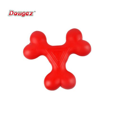 Cross-Border Pet Biting Toy Throwing Bite-Resistant TPR Dog Toy Relieving Stuffy Dog Training Dog Teasing Ball Supplies