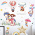 Factory Direct Sales Cartoon Unicorn Children's Room Hallway Study Bedroom Bedside Cabinet Background Decorative Sticker
