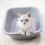 Three-in-One Shovel-Free Litter Box Cat Toilet Open Three-Layer Grid Overlay Easy to Clean Lazy Litter Box