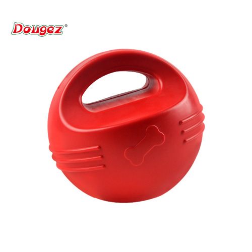 Cross-Border New Dog Bite toy TPR Molar Rod Pet Interactive Throwing Training Guide Bite-Resistant Red Dog Ball 