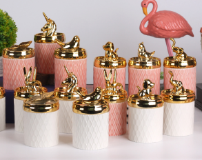 Featured Ceramic Craft Wedding Celebration Candy Box Gift Jar